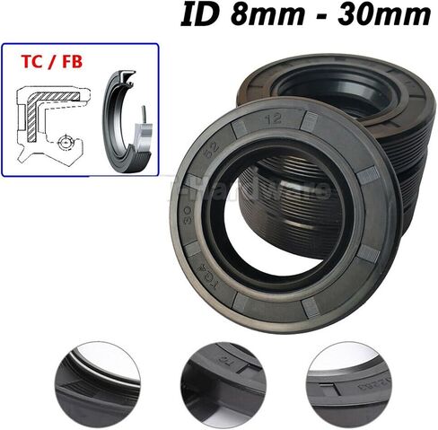 حلقات ختم الزيت TC/FB/TG4 NBR NBR Double Lip Seal لعمود الدوران (14 × 26 × 7 مم) in Saudi Arabia
