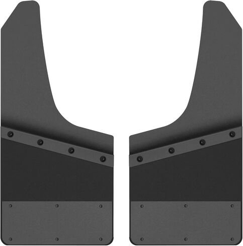 LIBRA Kick Back Mud Flaps 14" Wide Heavy Duty Rubber Stainless Steel Universal Fit Pickup Truck SUV 27070 Mud Splash Guard in Saudi Arabia