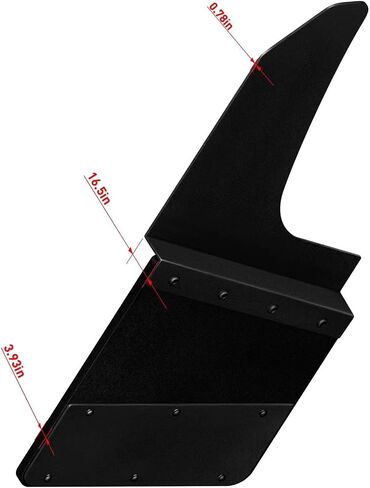 LIBRA Kick Back Mud Flaps 14" Wide Heavy Duty Rubber Stainless Steel Universal Fit Pickup Truck SUV 27070 Mud Splash Guard in Saudi Arabia