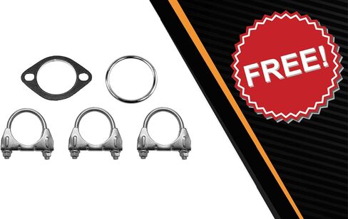 Northeastern Exhaust | Stainless Steel EPA-Approved Catalytic, Muffler, Intermediate Pipe & Muffler Exhaust System Kit Compatible for Chevrolet Equinox 2015-2017 2.4L | Includes Clamps and Gasket in Saudi Arabia