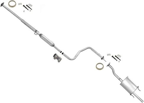 Muffler Exhaust System for Honda Civic 2 & 4 DR 1.6L DX LX GX HX 1996-2000 in Saudi Arabia