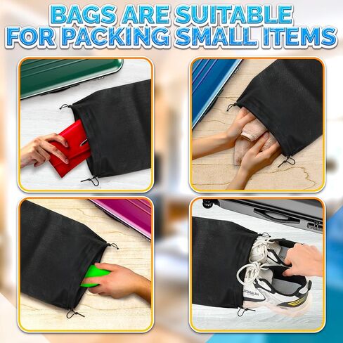 12pcs شبكة غسيل مكافآت للأكياس - 13x15.5 بوصة أسود الرباط حقيبة الغسيل قابلة للغسل شبكة شبكة الاشياء كيس شبكة النايلون - حقيبة المعدات الرياضية أكياس القماش أكياس الرباط على الظهر شبك صغير in Kuwait
