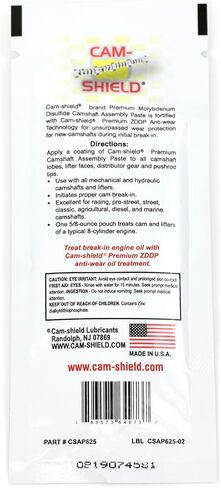 Michigan Motorsports Cam-Shield Camshaft Assembly Paste 5/8 Ounce Packet in Kuwait