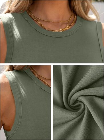 ANRABESS Womens High Neck Tank Tops Stretchy Sleeveless Racerback Sexy Slim Fit Basic Tee Shirts Y2K Trendy Summer Outfits in Kuwait