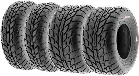 SunF A021 TT Road Go ATV UTV Flat Track & Asphalt Tires 19x6-10 Front & 225/45-9 Rear, 6 PR, Set of 4 in Saudi Arabia