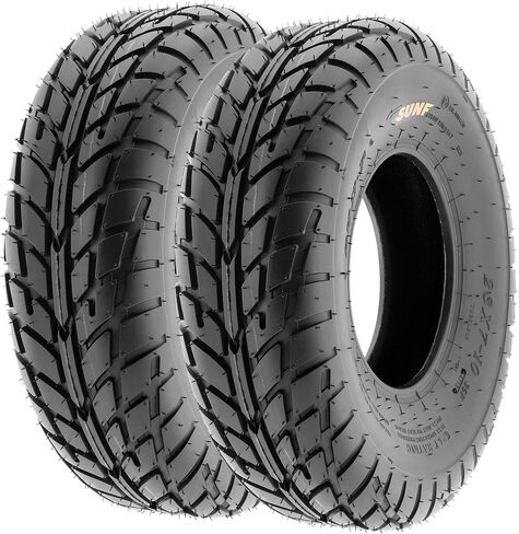 SunF A021 TT Road Go ATV UTV Flat Track & Asphalt Tires 19x6-10 Front & 225/45-9 Rear, 6 PR, Set of 4 in Saudi Arabia