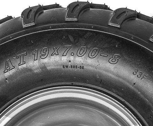 2PCS 19x7-8 ATV Tires 19x7.00-8 Tubeless Go Kart Wheel Tire with Rim for Quad Bike 4 Wheelers in Kuwait