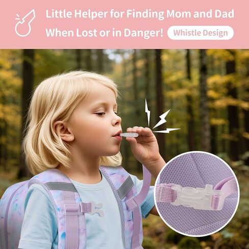 حقيبة ظهر للأطفال للفتيات - حقيبة ظهر على شكل حورية البحر مقاس 15 بوصة للفتيات من عمر 3 إلى 8 سنوات، حقيبة ظهر لمرحلة ما قبل المدرسة الابتدائية للأطفال مع جيب معزول وشريط عاكس، حورية البحر أرجوانية in Kuwait