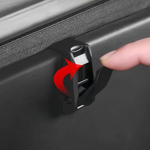 3Pack Car Front Trunk Hook Grocery Bag Hook Front Spare Box Trunk Hang Hook Organizer Car Replacement Accessories Vehicle Compatible with Tesla Cybertruck Black in Saudi Arabia