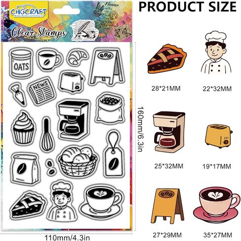 CHGCRAFT Silicone Clear Stamps Hanging Doll Custom Plastic Stamp for DIY Scrapbooking Photo Album Decorative Cards Making Stamps for Holiday Card Making Album Crafts in Kuwait