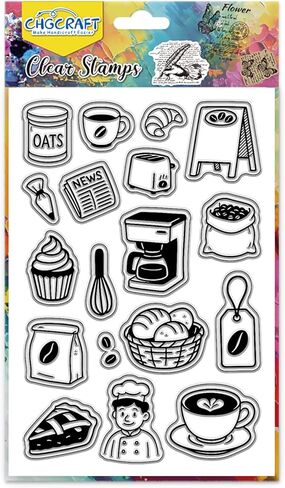 CHGCRAFT Silicone Clear Stamps Hanging Doll Custom Plastic Stamp for DIY Scrapbooking Photo Album Decorative Cards Making Stamps for Holiday Card Making Album Crafts in Kuwait