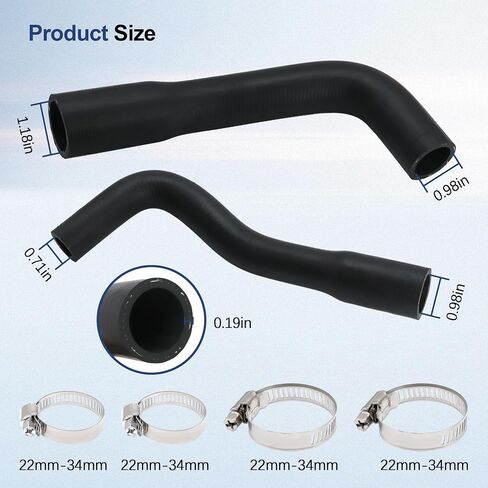 Fuel Filler Hose & Vent Hose Kit Fit for Jeep Wrangler YJ 1987-1995 20 Gallon Plastic Tank Replace 52040079 52040081 in Saudi Arabia
