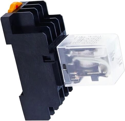 10pcs my4nj HH54PL AC/DC Relay 4NO 4NC 12V-380V مؤشر LED 14 دبوس DIN Rail مع مقبس in Saudi Arabia