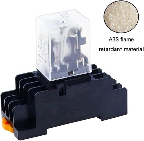 10pcs my4nj HH54PL AC/DC Relay 4NO 4NC 12V-380V مؤشر LED 14 دبوس DIN Rail مع مقبس in Saudi Arabia