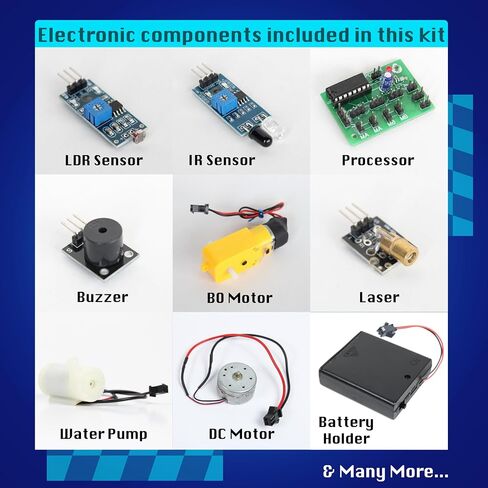 Butterfly EduFields 10in1 STEM Electronics Robotics Kit for Kids Ages 8-12 in Kuwait