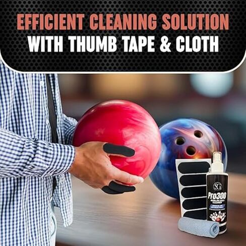 Bowling Ball Cleaner Spray - Oil, Scuff, and Belt Mark Cleaner Restores Tack and Prolongs Lifespan of Ball - EPA Safe Bowling Ball Restoration - 8 OZ in Saudi Arabia