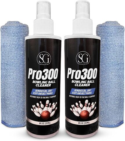 Bowling Ball Cleaner Spray - Oil, Scuff, and Belt Mark Cleaner Restores Tack and Prolongs Lifespan of Ball - EPA Safe Bowling Ball Restoration - 8 OZ in Saudi Arabia