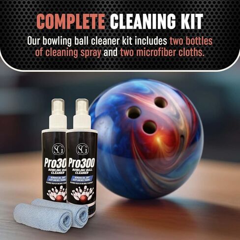 Bowling Ball Cleaner Spray - Oil, Scuff, and Belt Mark Cleaner Restores Tack and Prolongs Lifespan of Ball - EPA Safe Bowling Ball Restoration - 8 OZ in Saudi Arabia