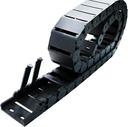 7 x 7mm 7 * 7mm L1000mm Cable Drag Chain Wire Carrier with End Connectors Non-Opening for CNC Router Machine Tools in Saudi Arabia