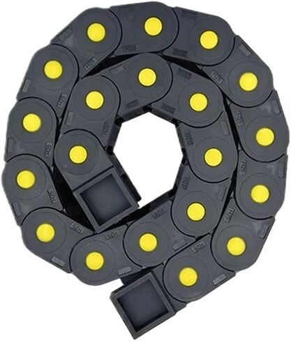 R55 25x25 25x38 25x50 25x57 25x70 25x77 25x103mm Mochine Towline Cable Chain Non-Opening Enclosed Drag Chain L 1m(25X57 MM_Enclosed) in Saudi Arabia