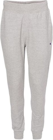 Champion RW25 Men's Reverse Weave Jogger Pants – Heavyweight 12 oz. Fleece, Ribbed Gusset and Cuffs, Side and Back Pockets (US, Alpha, Large, Regular, Regular, Oxford Grey) in Saudi Arabia