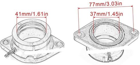 Motorcycle Carburetor Adapter Intake Pipe Rubber Mat For XVS1100 XVS1100A Replacement Parts in Saudi Arabia