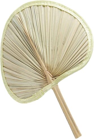 Garneck 2pcs Handmade Woven Handheld Fan for Cooling Vintage Chinese Style Party Favor Natural Rattan Design for Boy Girl and Adults for Outdoor Events and Festivals in Saudi Arabia
