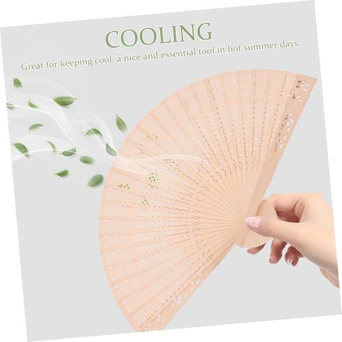 Alipis 5Sets Retro Hand Fans Wooden Wedding Favors Fans Fans for Women Perfect for Pirfies 4pcs*5 in Kuwait