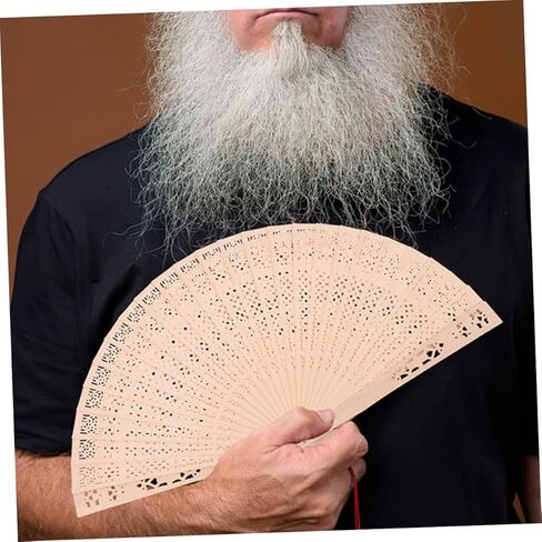 Alipis 5Sets Retro Hand Fans Wooden Wedding Favors Fans Fans for Women Perfect for Pirfies 4pcs*5 in Kuwait
