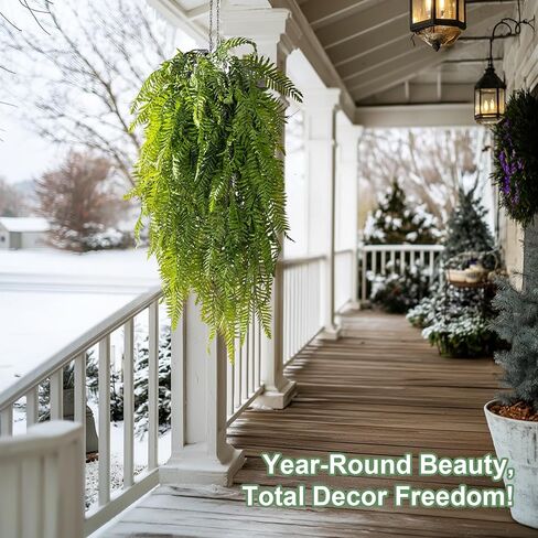 قطعتان من النباتات الاصطناعية المعلقة، أوراق نبات الوحوش المعلقة المزيفة، أوراق اللبلاب والكرمة الصناعية وأوراق النخيل الاستوائية في الهواء الطلق، نباتات معلقة لديكور المنزل والحديقة in Kuwait