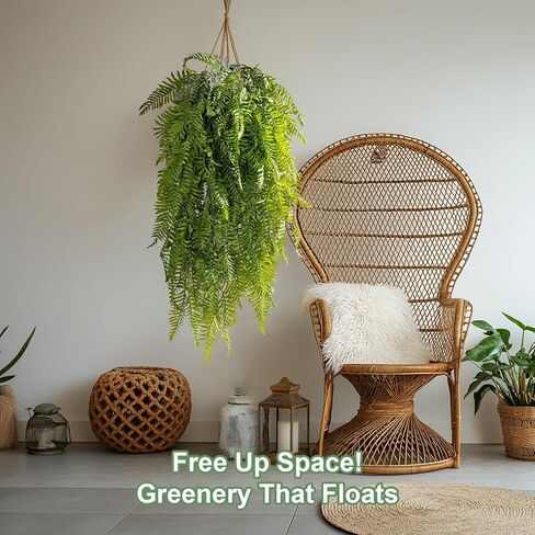 قطعتان من النباتات الاصطناعية المعلقة، أوراق نبات الوحوش المعلقة المزيفة، أوراق اللبلاب والكرمة الصناعية وأوراق النخيل الاستوائية في الهواء الطلق، نباتات معلقة لديكور المنزل والحديقة in Kuwait