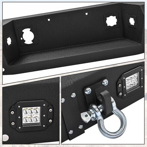 kuafu الخلفي المصد متوافق مع 1999-2007 Chevy Silverado GMC Sierra 2500 3500 HD w/LED LID in Kuwait