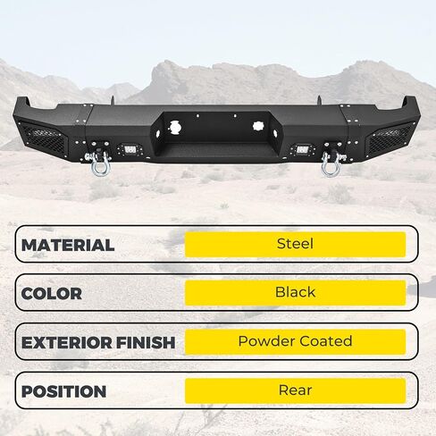 kuafu الخلفي المصد متوافق مع 1999-2007 Chevy Silverado GMC Sierra 2500 3500 HD w/LED LID in Kuwait