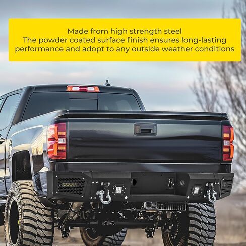 kuafu الخلفي المصد متوافق مع 1999-2007 Chevy Silverado GMC Sierra 2500 3500 HD w/LED LID in Kuwait