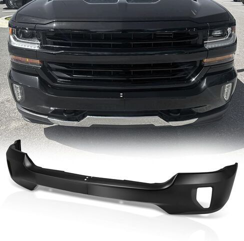 Auto Dynasty Front Prity Pace Bar متوافق مع 2016 2017 2018 Chevy Silverado 1500 ، 2019 Silverado 1500 LD ، W/Fog Light Cetouts ، Chrome Steel ، GM1002861 in Kuwait