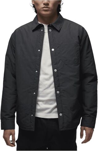 Air Jordan Men's Button-Down Top (Off Noir, FV7432-045) in Saudi Arabia