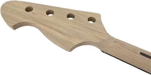 Yinfente Bass Guitar Neck 20fret 34inch Maple Rosewood Fretboard Block Inlay DIY Guitar Block Inlay (Rosewood Fretboard) in Saudi Arabia