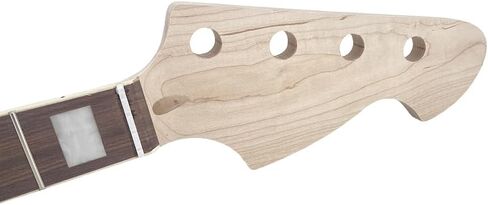 Yinfente Bass Guitar Neck 20fret 34inch Maple Rosewood Fretboard Block Inlay DIY Guitar Block Inlay (Rosewood Fretboard) in Saudi Arabia