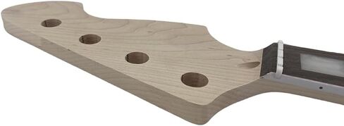 Yinfente Bass Guitar Neck 20fret 34inch Maple Rosewood Fretboard Block Inlay DIY Guitar Block Inlay (Rosewood Fretboard) in Saudi Arabia