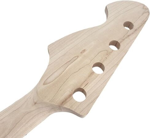 Yinfente Bass Guitar Neck 20fret 34inch Maple Rosewood Fretboard Block Inlay DIY Guitar Block Inlay (Rosewood Fretboard) in Saudi Arabia