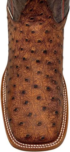 Vaccari للرجال Cooper Genuine Exotic Print Leather & NCAA League Embroidery Broad Square Toe Toe Cowboy Boots in Kuwait