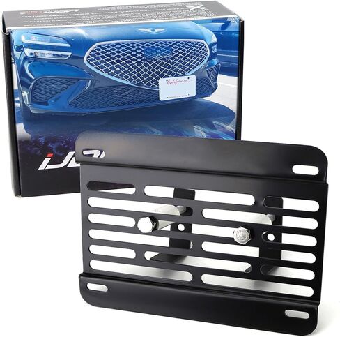 ijdmtoy no الحفر الأمامية الشبكة الأمامية شبكة Mount Mount لوحة رخصة مجموعة انتقال متوافقة مع Hyundai Genesis G70 G80 G90 GV70 GV80 W/MAIMOND MASHER MESH MESH/INSERT in Saudi Arabia