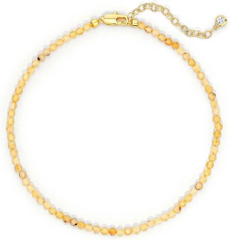 Dremmy Studios Gold Anklet Bracelets for Women 14K Gold Plated Stone Handmaded Handmed Beaded Beaded Chain Anklets Jewelry Gift in Kuwait