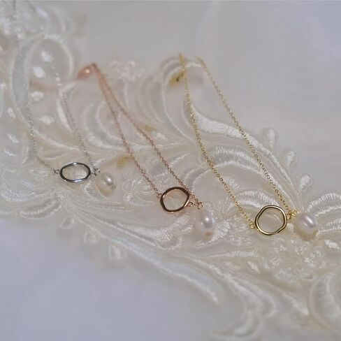 SVB 925 Sterling Silver Pearl Anclet للنساء - مجوهرات قابلة للتعديل مع سحر المياه العذبة ، والملحق اليومي الحد الأدنى ، هدية أنيقة لها in Saudi Arabia