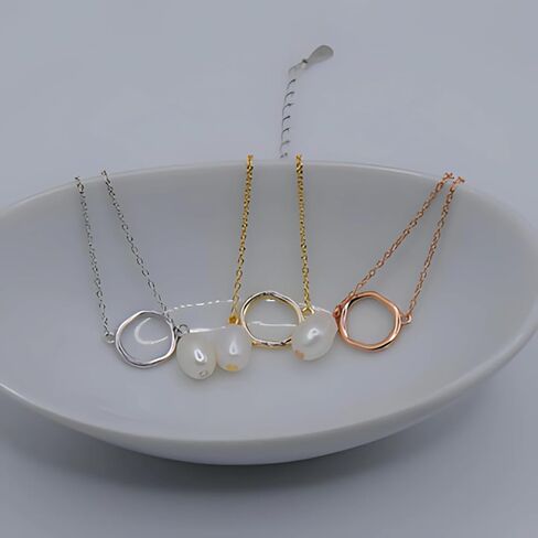SVB 925 Sterling Silver Pearl Anclet للنساء - مجوهرات قابلة للتعديل مع سحر المياه العذبة ، والملحق اليومي الحد الأدنى ، هدية أنيقة لها in Saudi Arabia