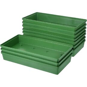 10pcs صواني رغوة الأزهار لترتيب الزهور ، حامل رغوة الأزهار المستطيل ، لوحات الطين البلاستيكي أطباق الزهور للقطاعات المركزية ، زخرفة حفل زفاف المهرجان ، 10.22x4.72x1.57in in Kuwait