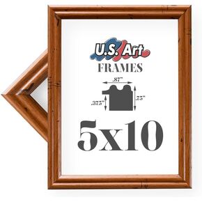 21x30 Distressed Oak .75 Inch Wood Picture Frame, Solid Wood Wall Decor for Wall Art, Featuring Preinstalled Hangers, UV Filtering Shatterproof Plexiglass, 100% American Made Poster Frame in Kuwait