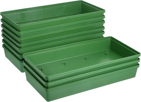 10pcs Floral Foam Trays for Flower Arrangement, Rectangle Floral Foam Holder, Plastic Mud Fixing Plates Flower Bowls for Centerpieces, Festival Wedding Party Decoration, 10.22x4.72x1.57in in Saudi Arabia