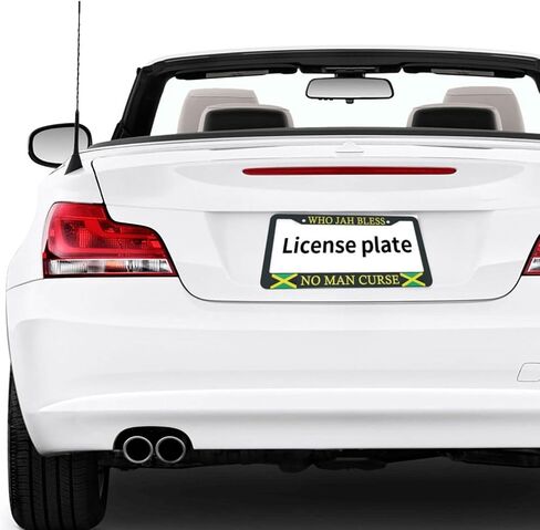 Black American Flag License Plate Frame for Women and Men 1 Pcs Personalise Aluminum Car License Plate Cover Patriotic License Plate Holder 2 Hole Standard USA Auto Tag Frame in Saudi Arabia