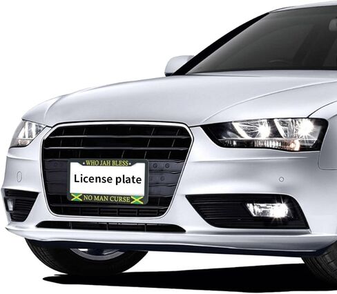 Black American Flag License Plate Frame for Women and Men 1 Pcs Personalise Aluminum Car License Plate Cover Patriotic License Plate Holder 2 Hole Standard USA Auto Tag Frame in Saudi Arabia